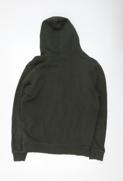Mens UK Size M Under armour Green Full Zip Hoodie