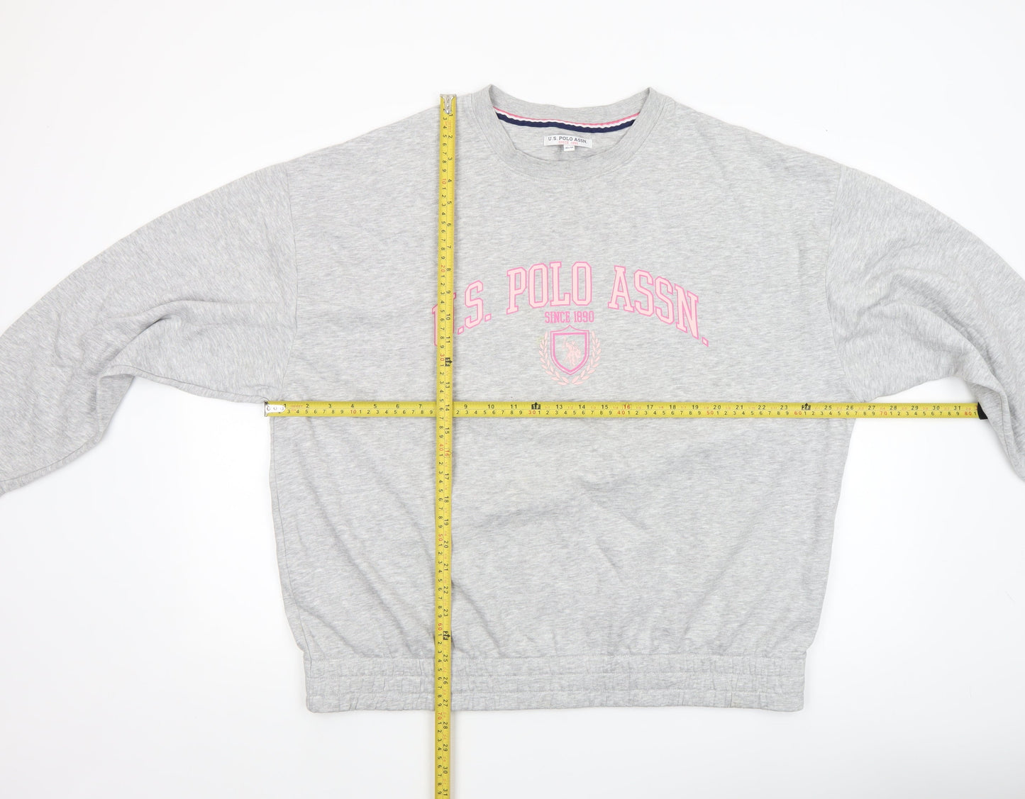 Womens UK Size XL U.S. Polo Assn. Grey Pullover Sweatshirt