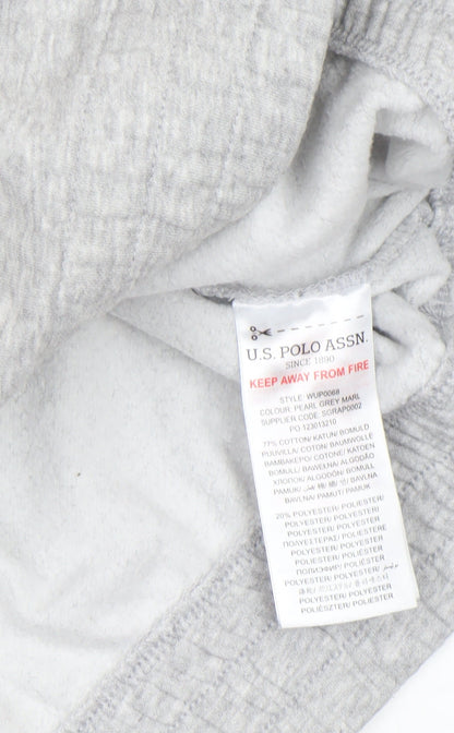 Womens UK Size XL U.S. Polo Assn. Grey Pullover Sweatshirt