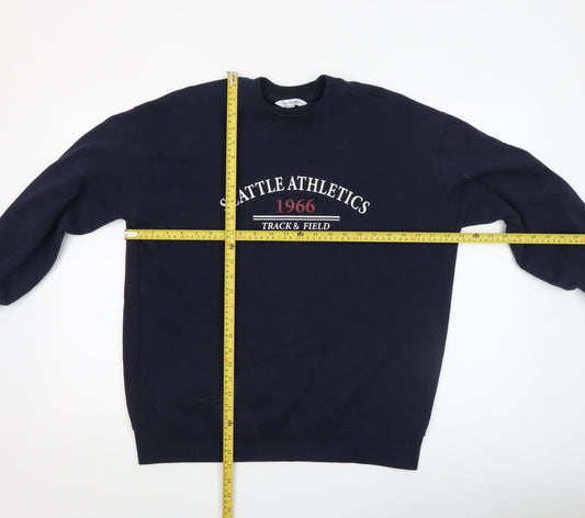 Womens UK Size S ASOS Blue Pullover Sweatshirt