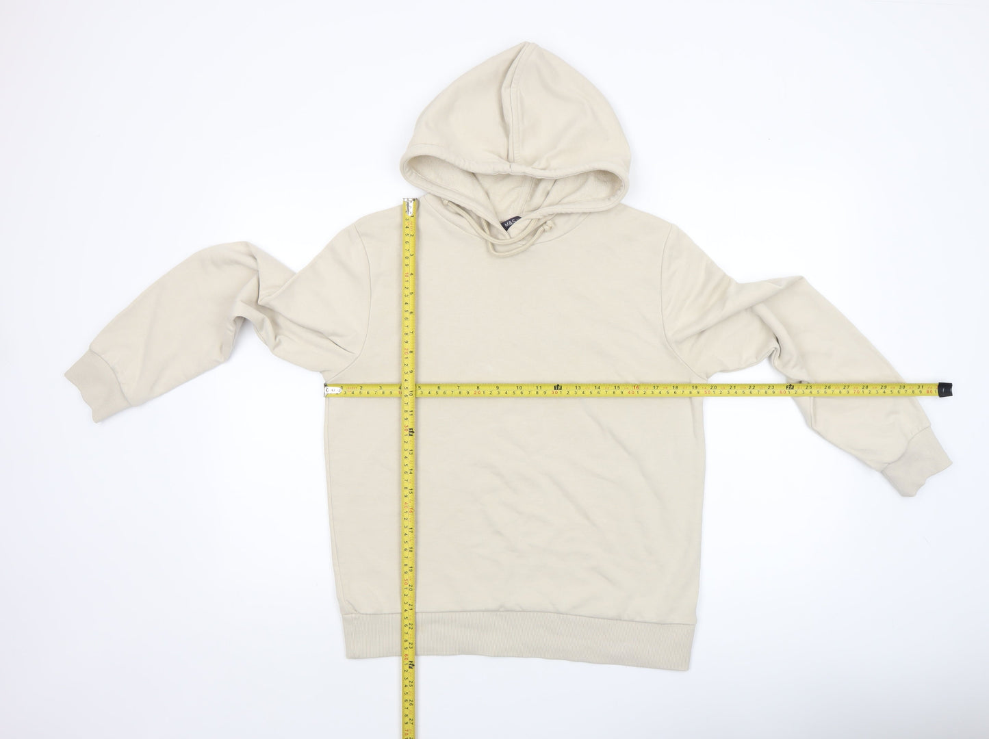Womens UK Size 10 Marks and Spencer Beige Pullover Hoodie