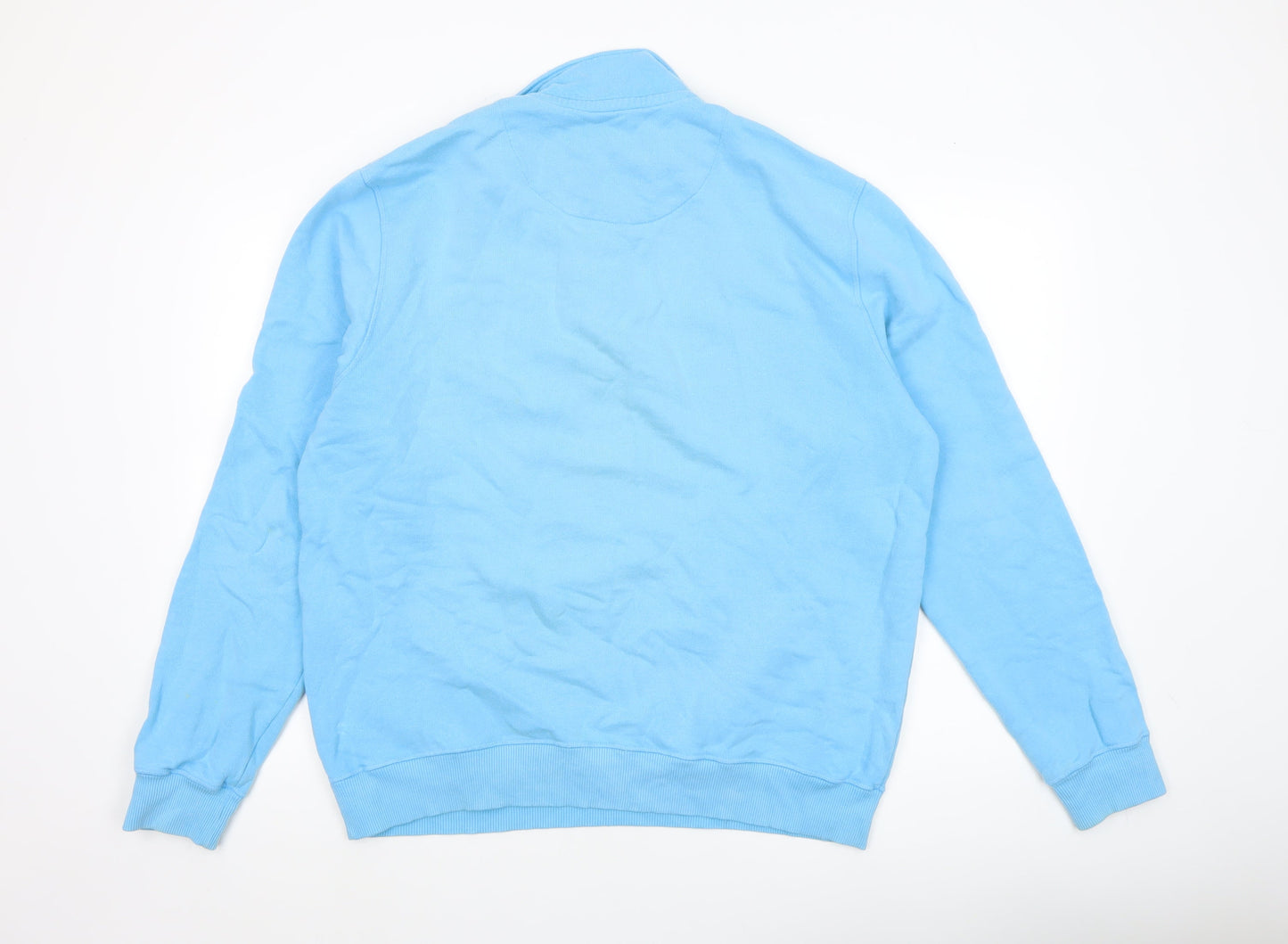 Mens UK Size L Joseph Turner Blue Henley Sweatshirt