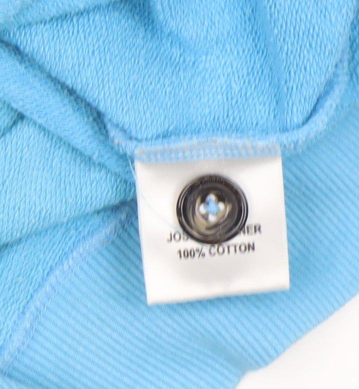 Mens UK Size L Joseph Turner Blue Henley Sweatshirt