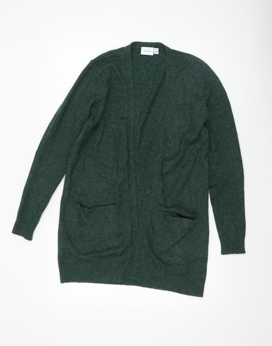 Womens UK Size 8 VILA Green Cardigan Jumper