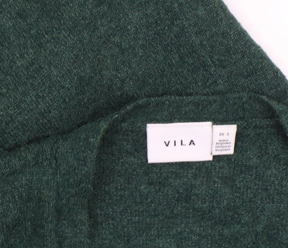Womens UK Size 8 VILA Green Cardigan Jumper