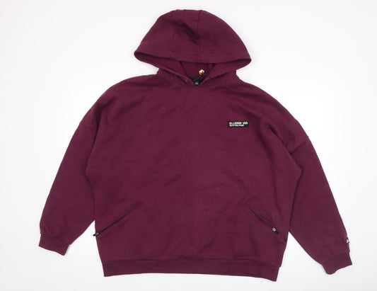 Womens UK Size 14 ellesse Purple Pullover Hoodie