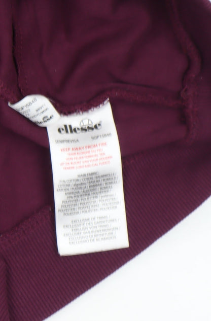 Womens UK Size 14 ellesse Purple Pullover Hoodie