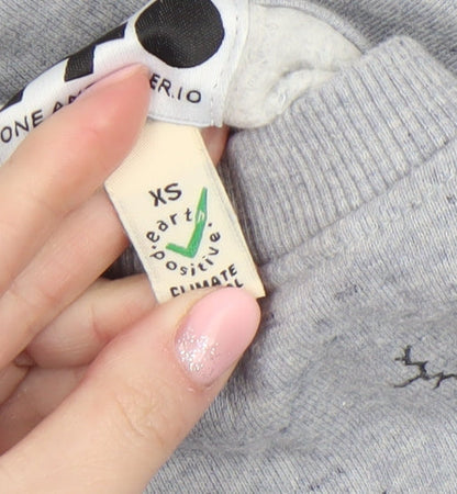 Womens UK Size XS One and Other.io Grey Pullover Sweatshirt