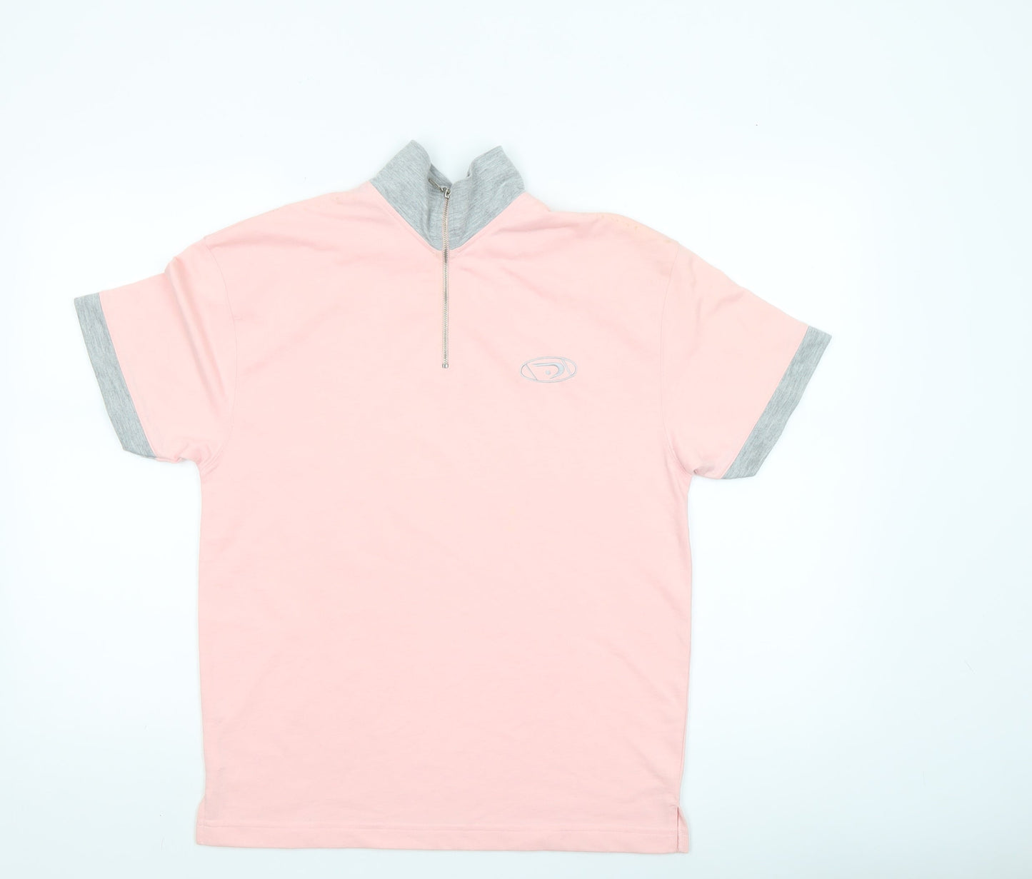 Womens UK Size 2 POWER Pink Basic Polo