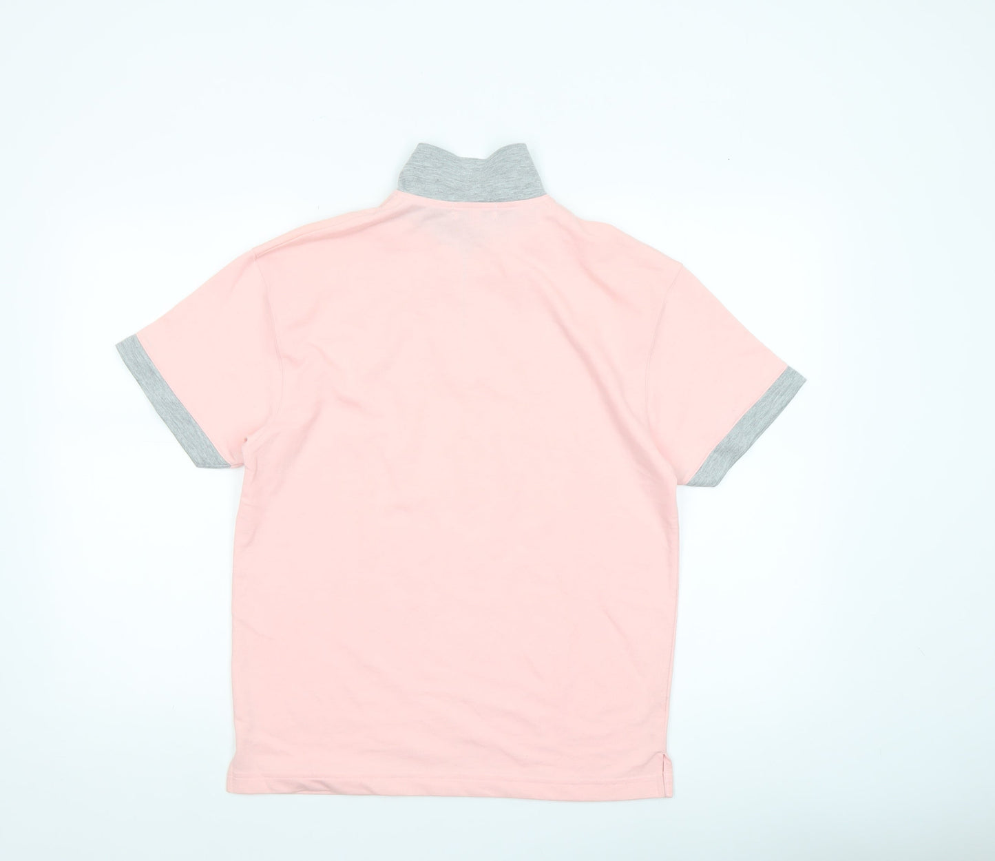 Womens UK Size 2 POWER Pink Basic Polo