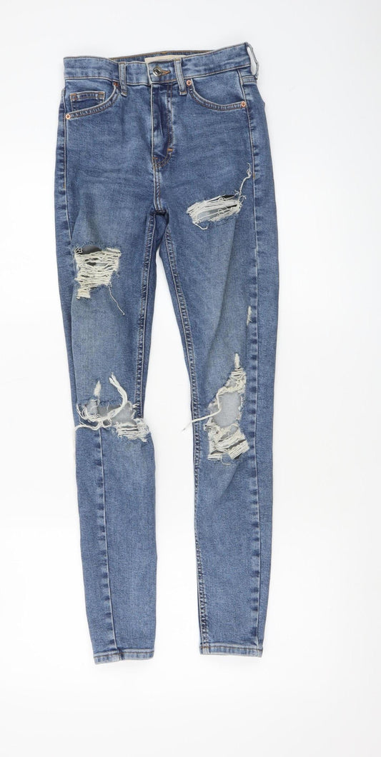 Womens UK Size 28 Topshop Slim Fit Skinny Blue Jeans