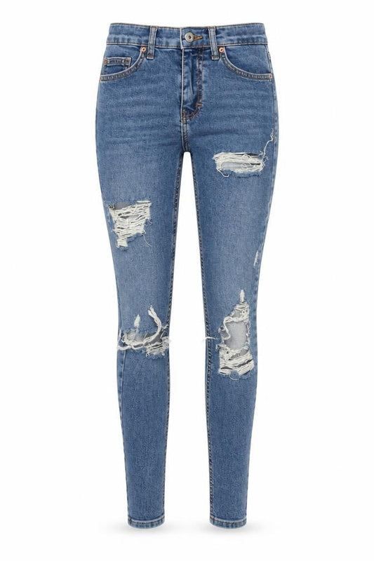 Womens UK Size 28 Topshop Slim Fit Skinny Blue Jeans