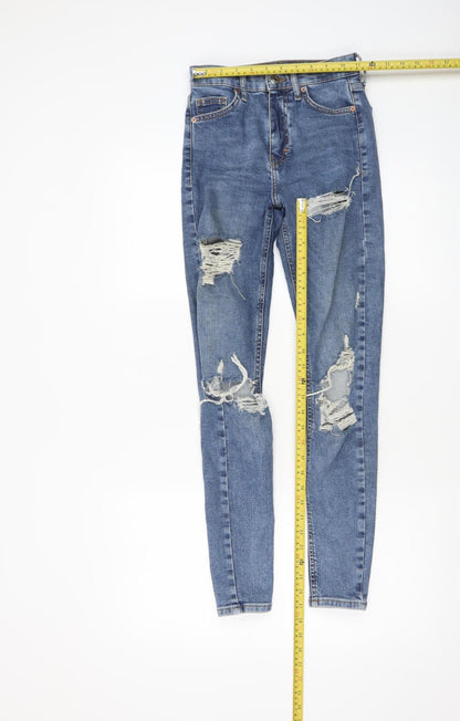 Womens UK Size 28 Topshop Slim Fit Skinny Blue Jeans