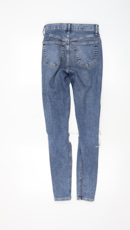 Womens UK Size 28 Topshop Slim Fit Skinny Blue Jeans
