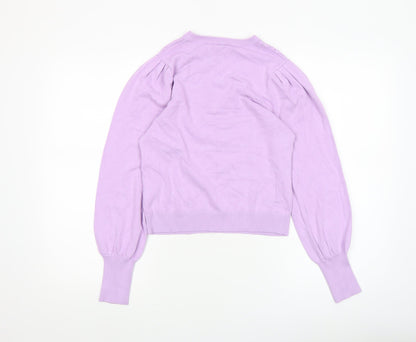 Womens UK Size M Warehouse Purple Pullover Jumper