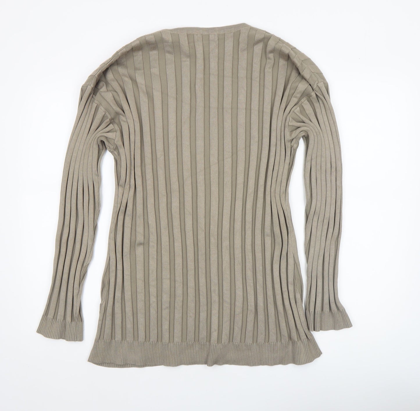Womens UK Size M PRETTYLITTLETHING Beige Cardigan Jumper