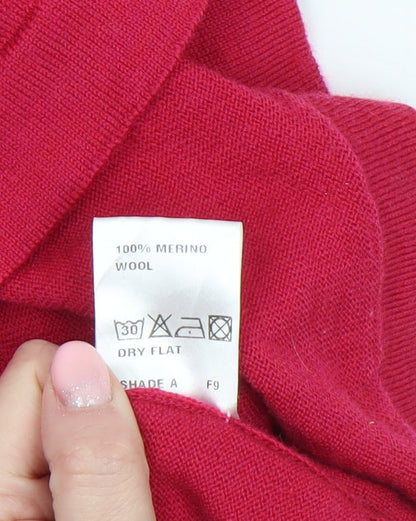 Womens UK Size 10 David Nieper Red Pullover Jumper