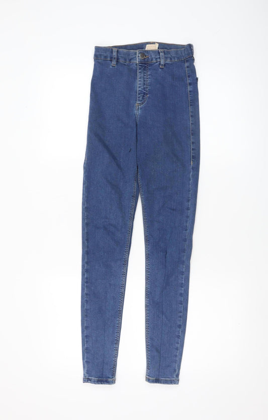 Womens UK Size 8 Topshop Slim Fit Skinny Blue Jeans