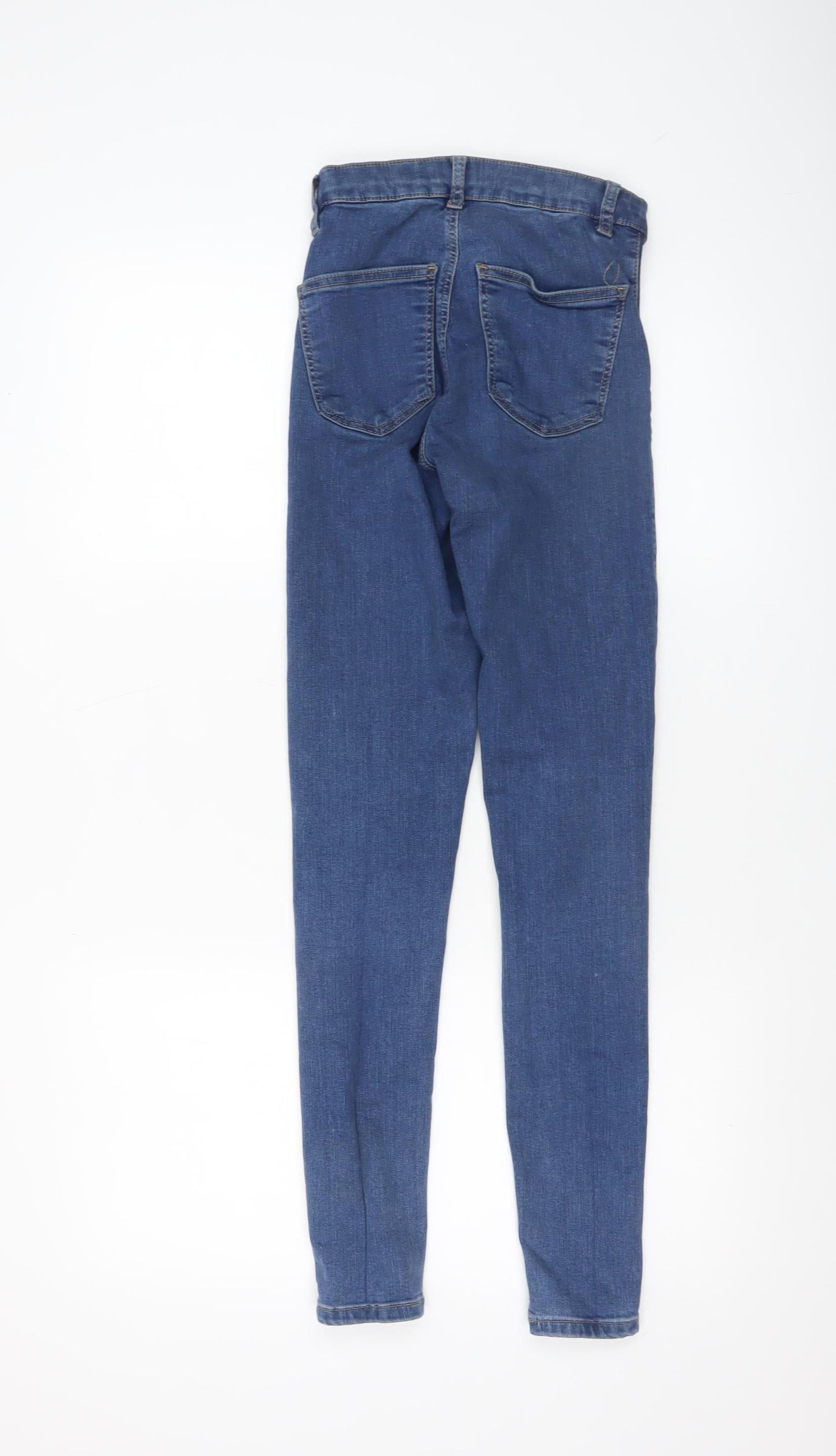 Womens UK Size 8 Topshop Slim Fit Skinny Blue Jeans