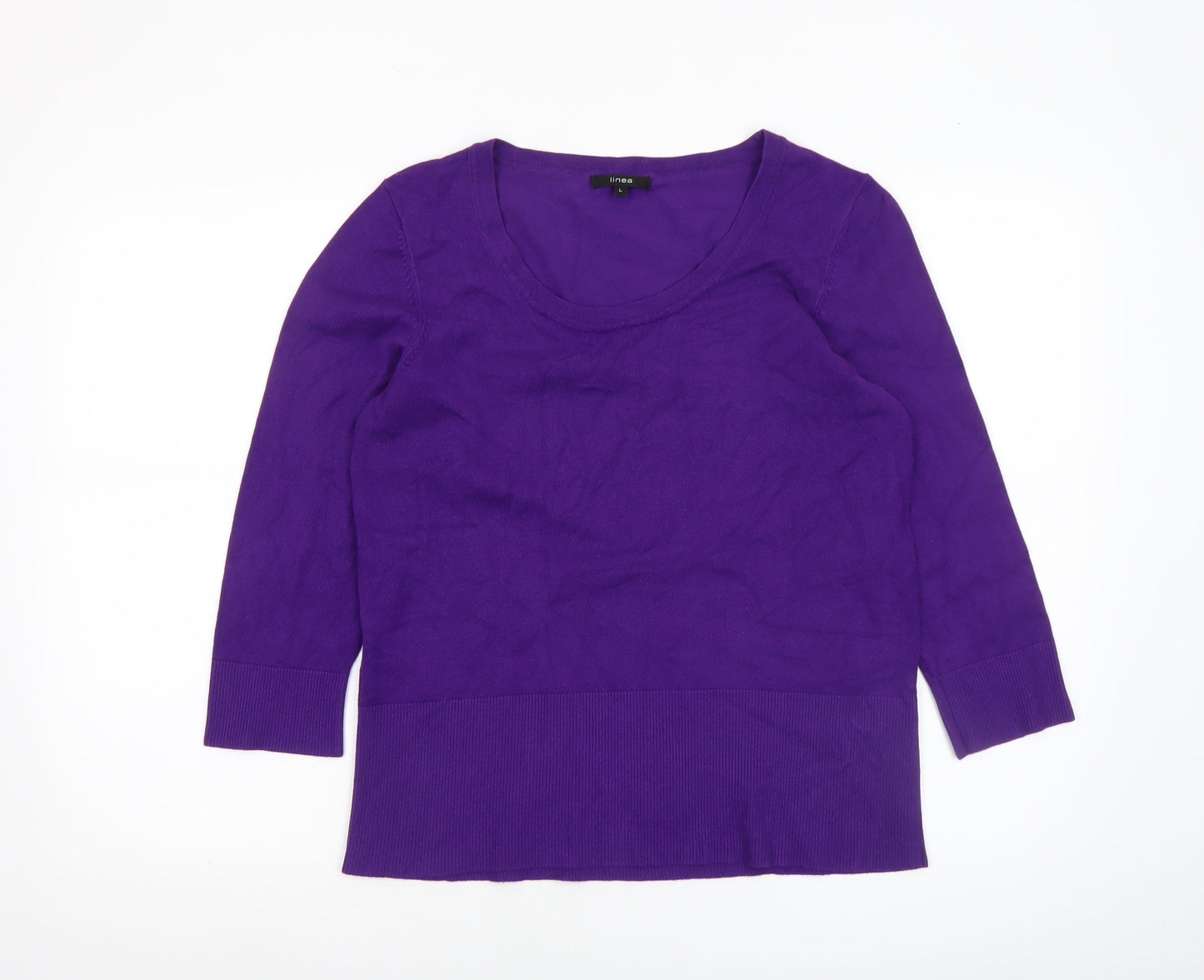 Womens UK Size L Linea Purple Pullover Jumper