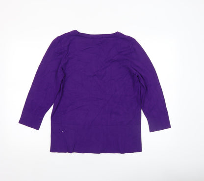 Womens UK Size L Linea Purple Pullover Jumper