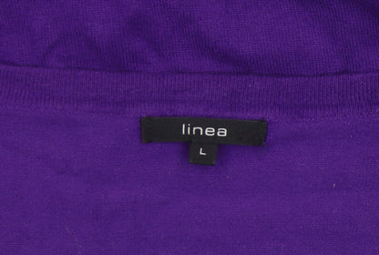 Womens UK Size L Linea Purple Pullover Jumper