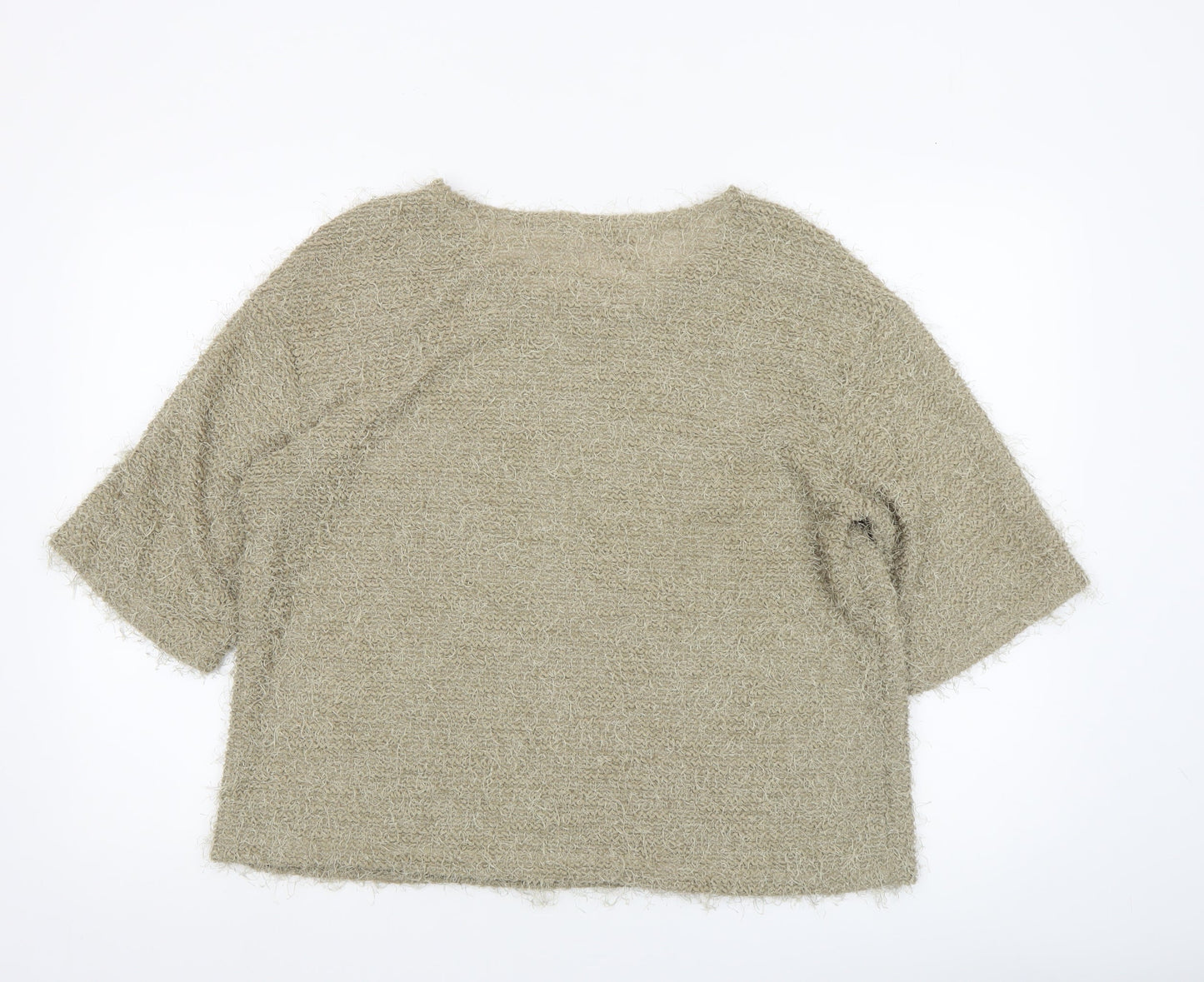 Womens UK Size L Kim & Co Beige Pullover Jumper