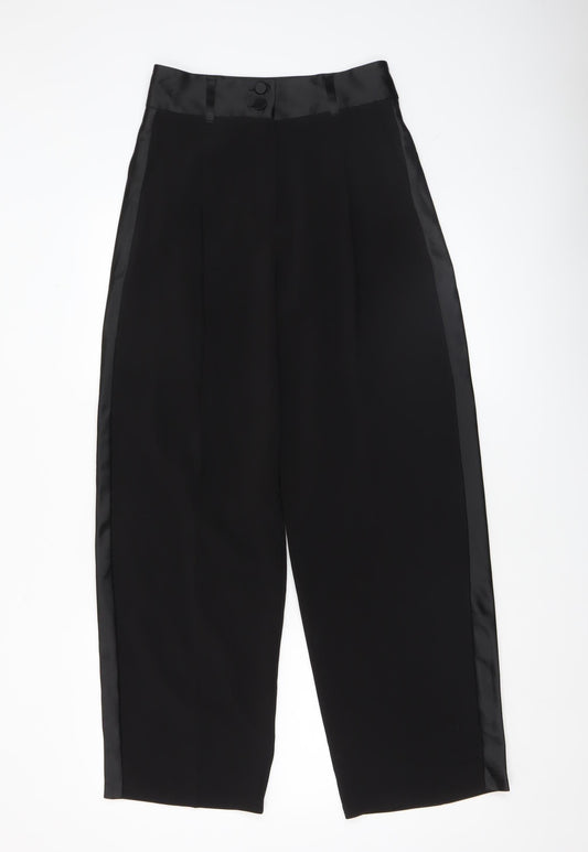 Womens UK Size 8 Primark Regular Fit Dress Pants Black Trousers