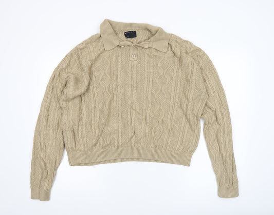Womens UK Size XL ASOS DESIGN Beige Pullover Jumper