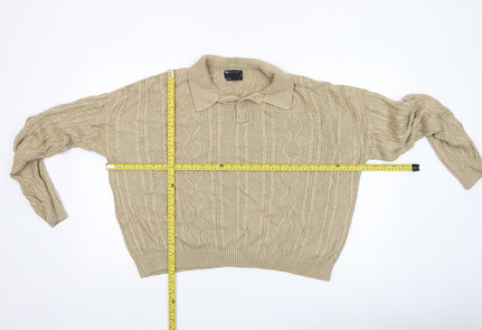 Womens UK Size XL ASOS DESIGN Beige Pullover Jumper