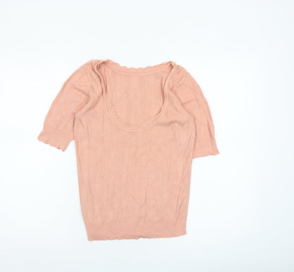 Womens UK Size 12 Oasis Pink Pullover Jumper