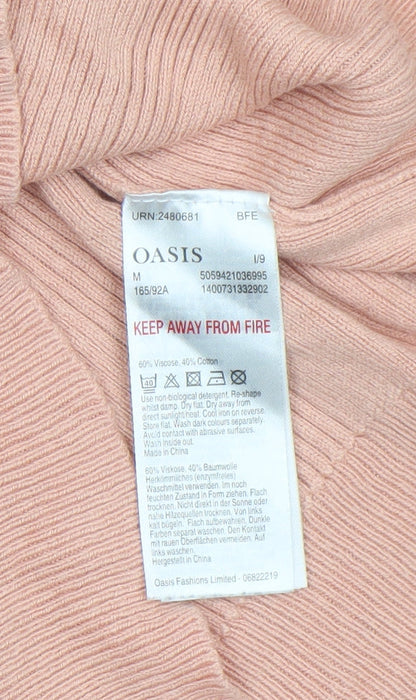 Womens UK Size 12 Oasis Pink Pullover Jumper