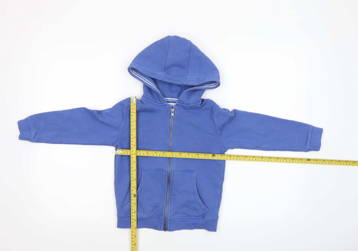Boys UK Size 5-6 Years Marks and Spencer Blue Full Zip Hoodie