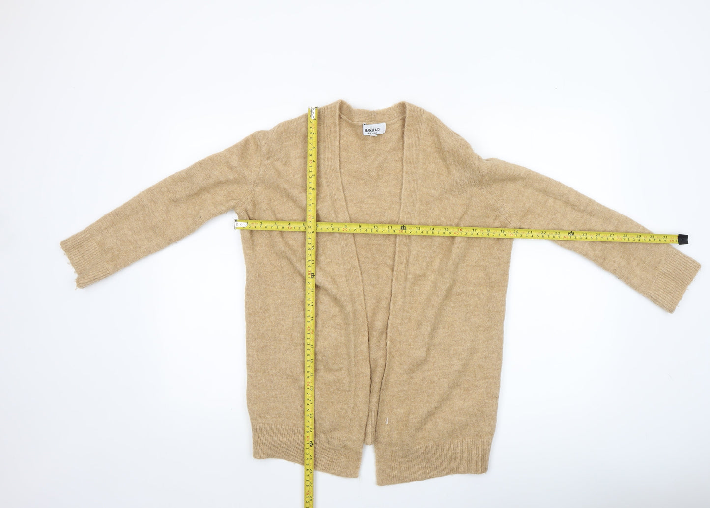 Womens UK Size S Isabella D Beige Cardigan Jumper