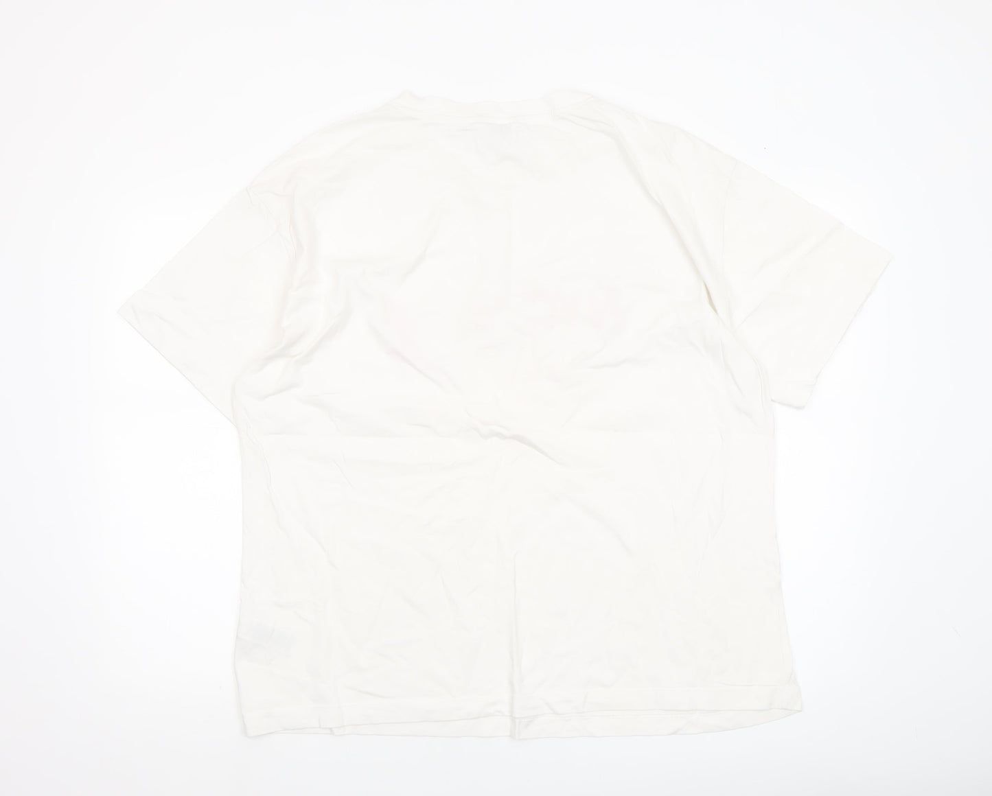 Womens UK Size 16 Marks and Spencer White Basic T-Shirt