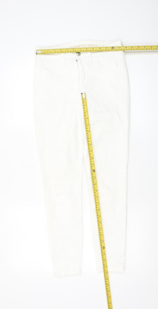 Womens UK Size 8 American Eagle Slim Fit Skinny White Jeans