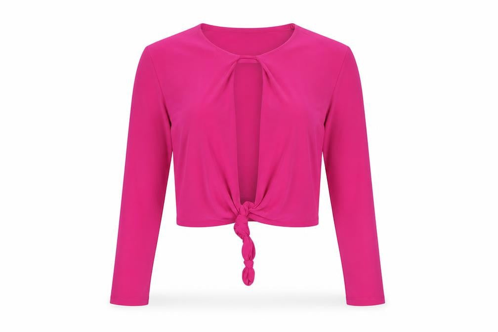 Womens UK Size L Pull & Bear Pink Cropped Blouse