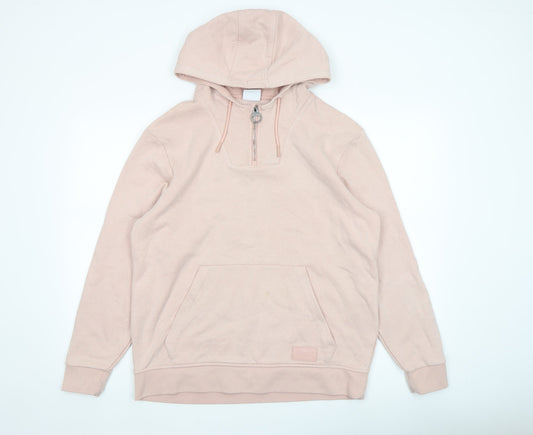 Womens UK Size 14 Lonsdale Pink Pullover Hoodie