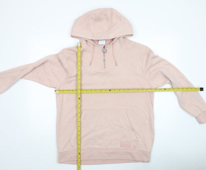 Womens UK Size 14 Lonsdale Pink Pullover Hoodie
