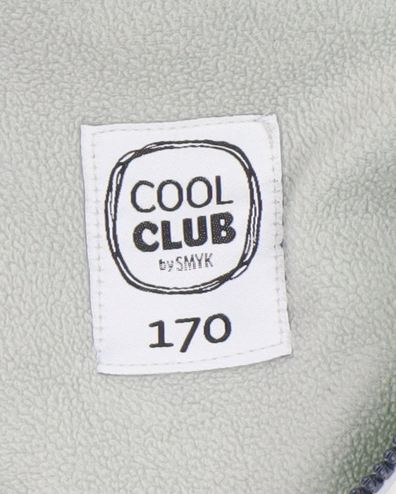 Boys UK Size 170 Cool Club Green Windbreaker Coat