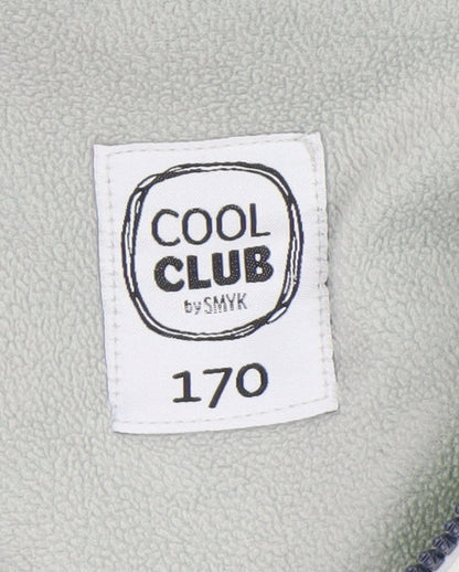 Boys UK Size 170 Cool Club Green Windbreaker Coat