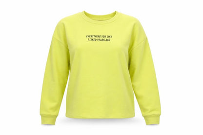Womens UK Size S Pull & Bear Yellow Pullover Sweatshirt