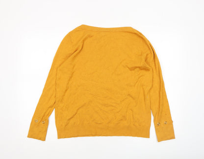 Womens UK Size 14 Wallis Yellow Pullover Jumper