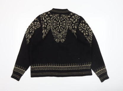 Womens UK Size L Gallery Black Pullover Jumper