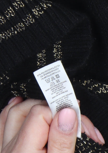 Womens UK Size L Gallery Black Pullover Jumper