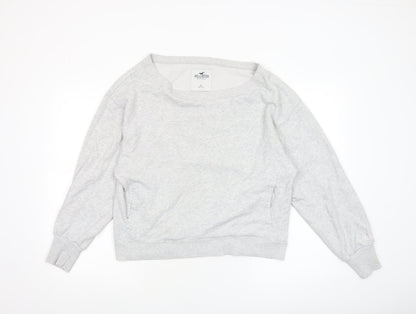 Womens UK Size S Hollister Grey Pullover Sweatshirt