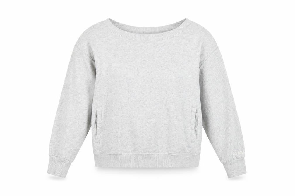 Womens UK Size S Hollister Grey Pullover Sweatshirt