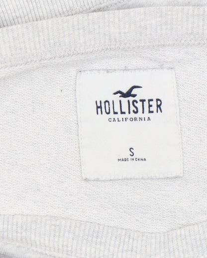Womens UK Size S Hollister Grey Pullover Sweatshirt