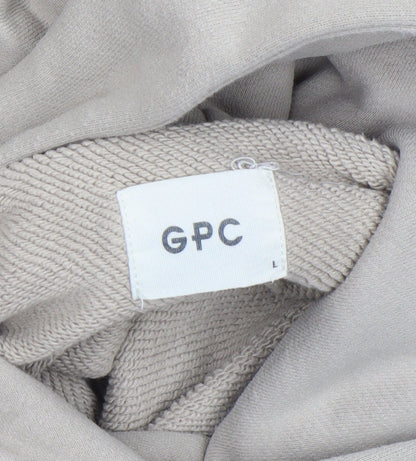 Mens UK Size L Gym+Coffee Beige Pullover Hoodie
