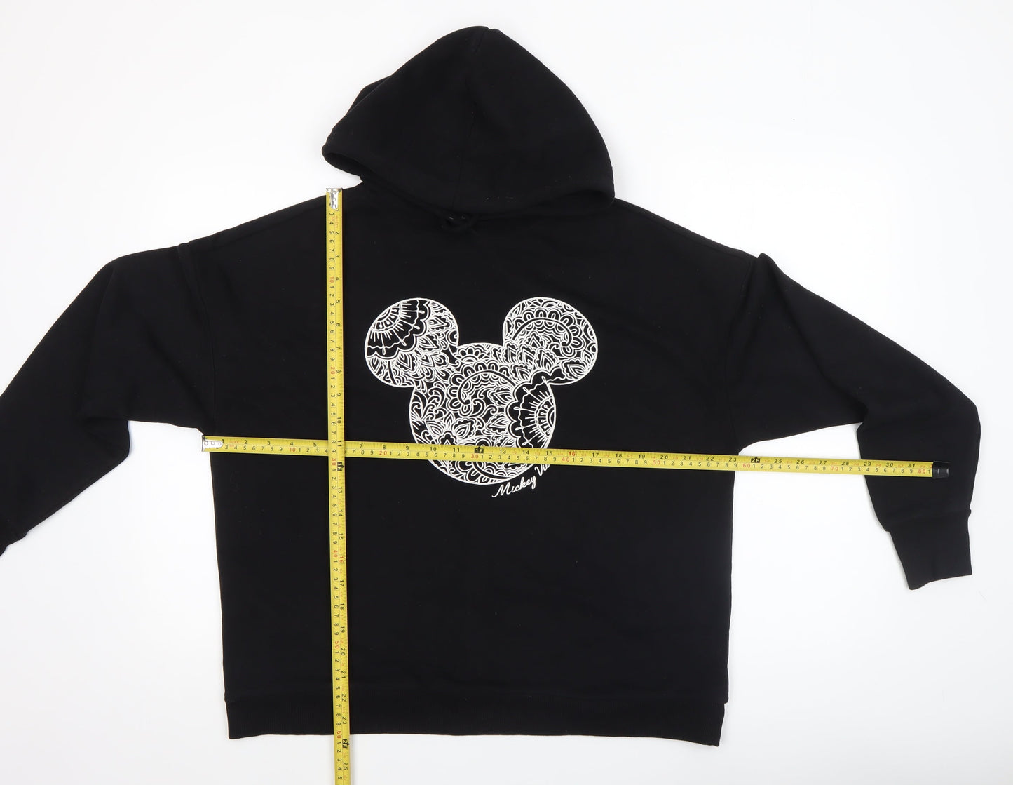 Womens UK Size M Disney at George Black Pullover Hoodie